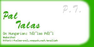 pal talas business card